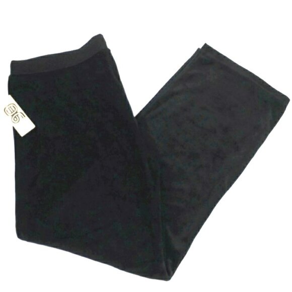 Ninety Woman Black Pull-On Cotton Blend Velour Drawstring Casual Pants Womens 2X - Picture 7 of 13